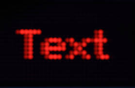 Pixel image of the word "TEXT" in red.