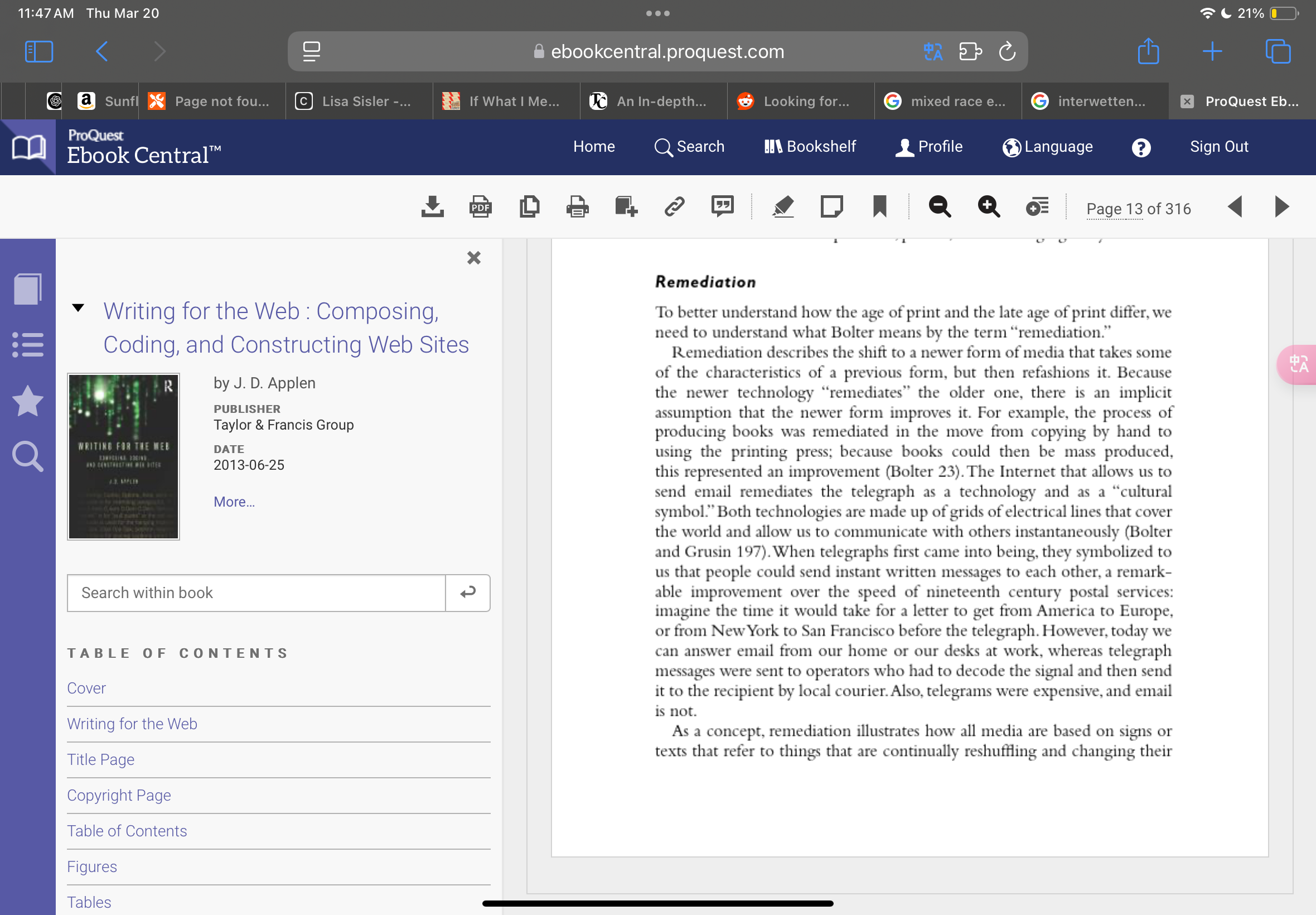 I'm using a screenshot of an article but that doesn't change the article--modularity.
