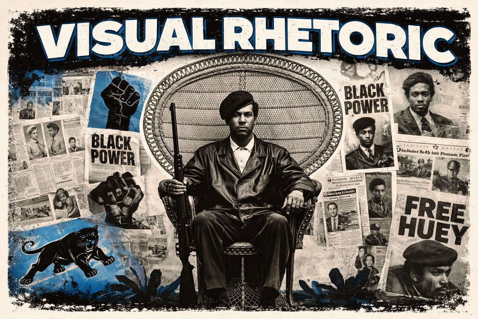 Photo of Huey P. Newton